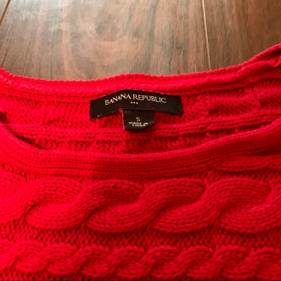 Banana Republic 3/4 Sleeve Cableknit Sweater - Picture 3 of 6